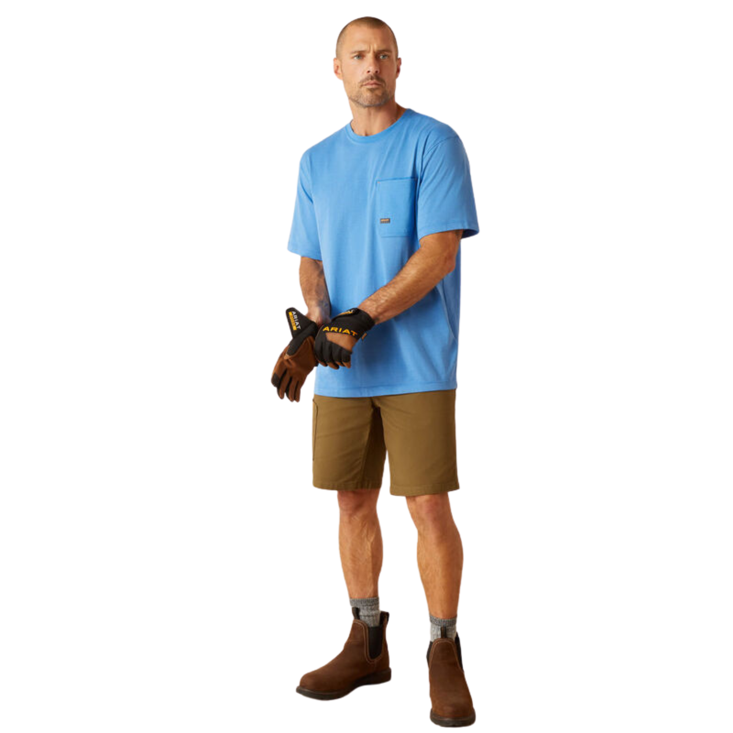 Ariat Men's Rebar Workman 360 Airflow T-Shirt - Campanula Heather