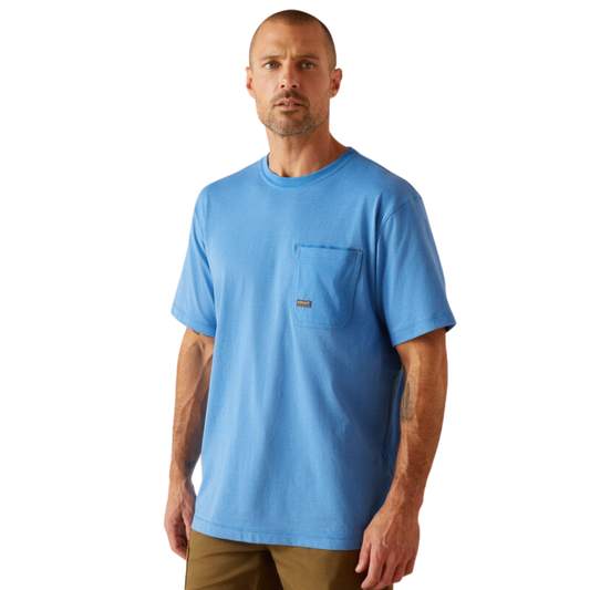 Ariat Men's Rebar Workman 360 Airflow T-Shirt - Campanula Heather