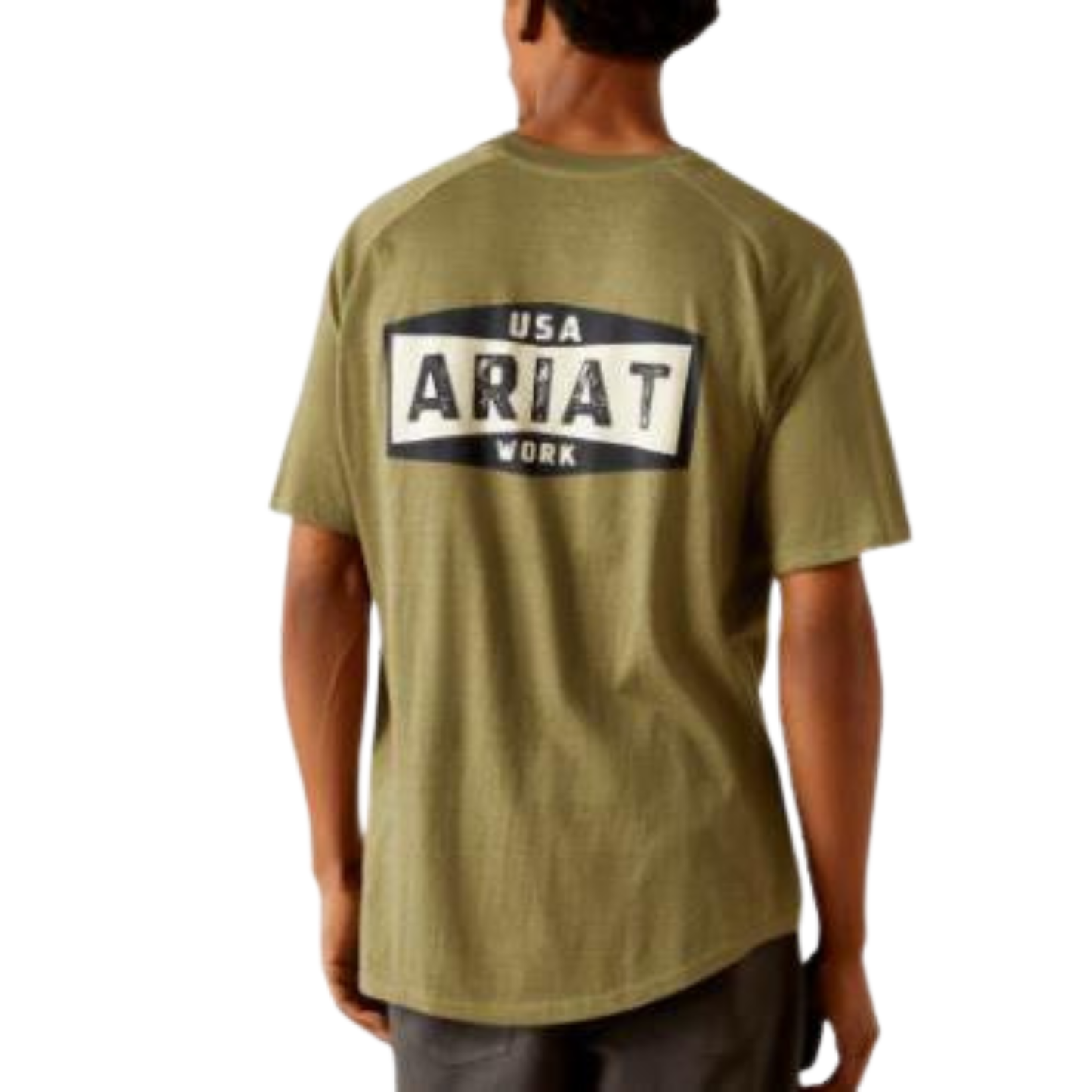 Ariat Men's Rebar Cotton Strong Short Sleeve Badge Tee Shirt - Assorted Colours