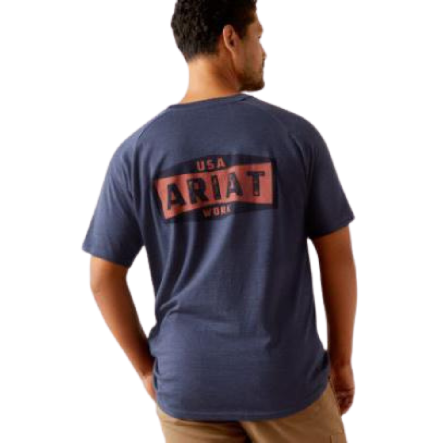 Ariat Men's Rebar Cotton Strong Short Sleeve Badge Tee Shirt - Assorted Colours