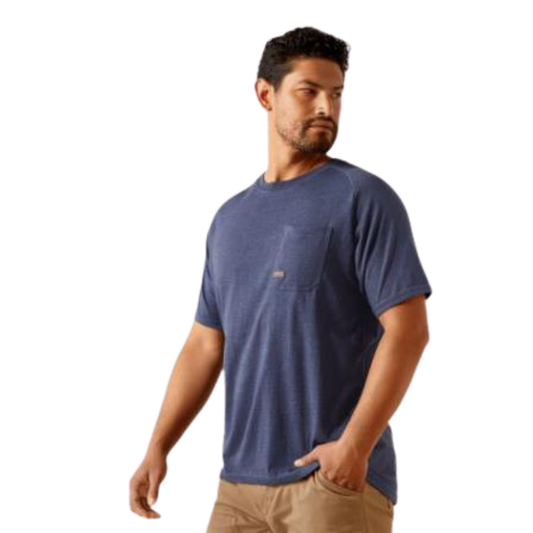 Ariat Men's Rebar Cotton Strong Short Sleeve Badge Tee Shirt - Assorted Colours