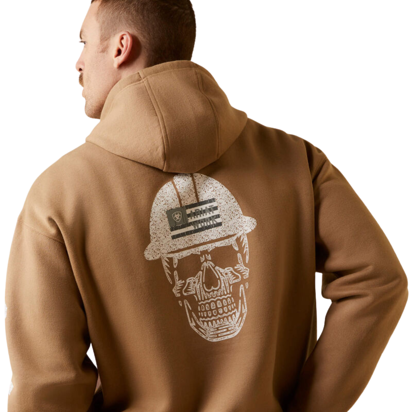 **Ariat Men's Rebar Roughneck Pullover Hoodie - Tiger's Eye