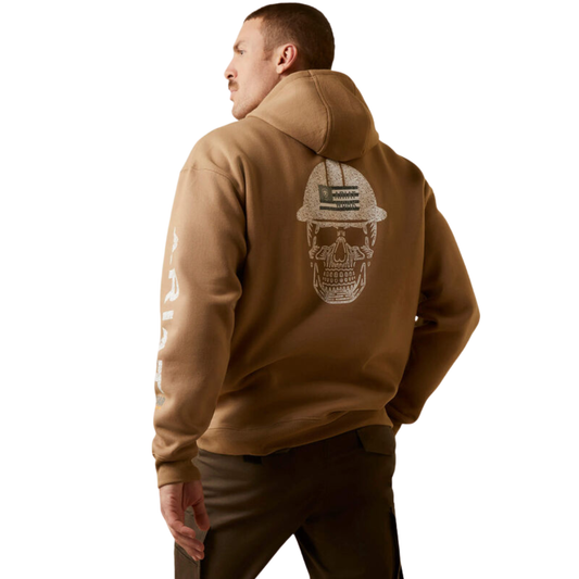 **Ariat Men's Rebar Roughneck Pullover Hoodie - Tiger's Eye
