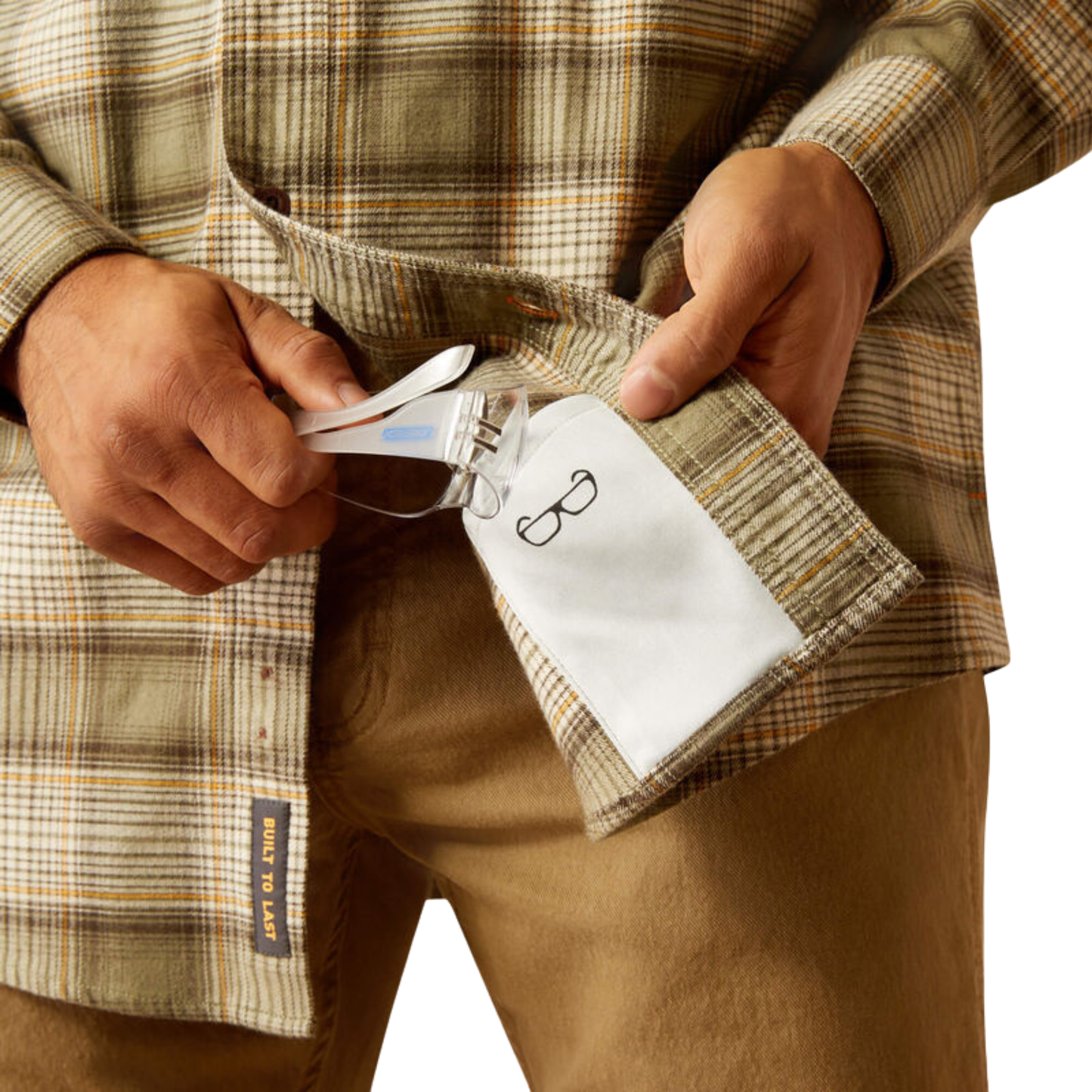 Ariat Men's Rebar Flannel Durastretch Work Shirt- Deep Lichen