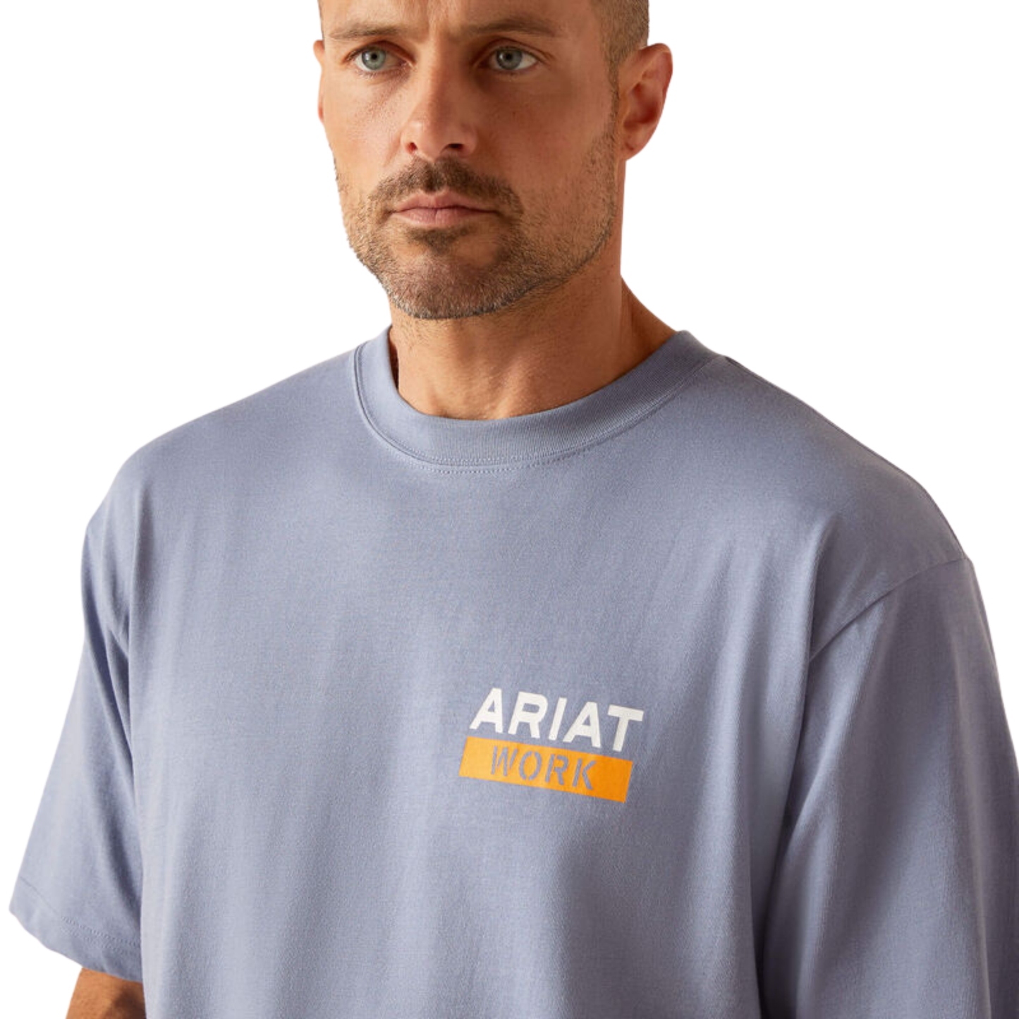 Ariat Men's Rebar Cotton Strong Roughneck T-Shirt - Infinity Heather