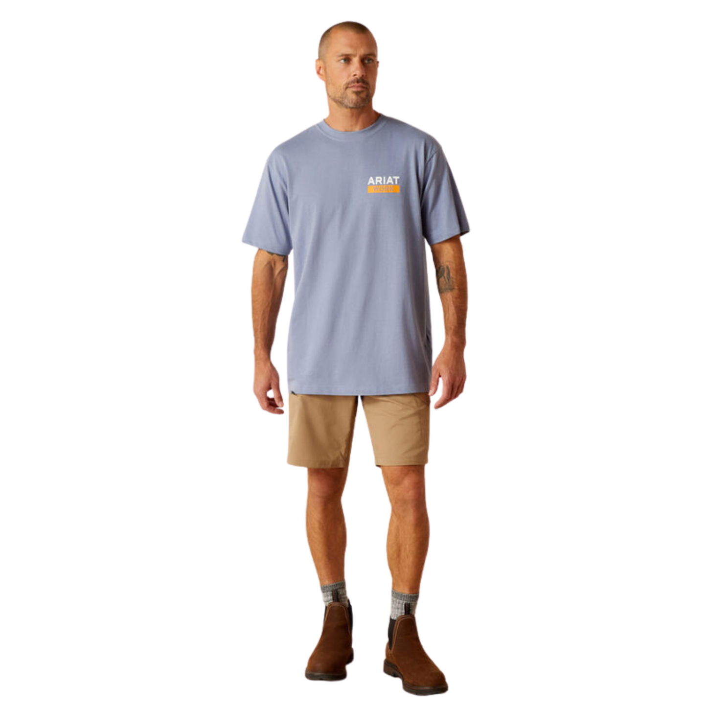 Ariat Men's Rebar Cotton Strong Roughneck T-Shirt - Infinity Heather