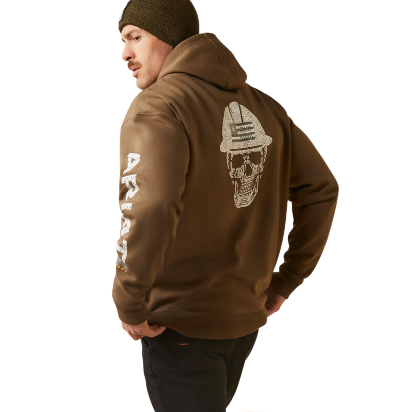 Ariat Men's Rebar Roughneck Pullover Hoodie - Beech