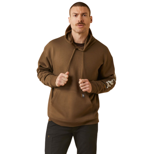 Ariat Men's Rebar Roughneck Pullover Hoodie - Beech