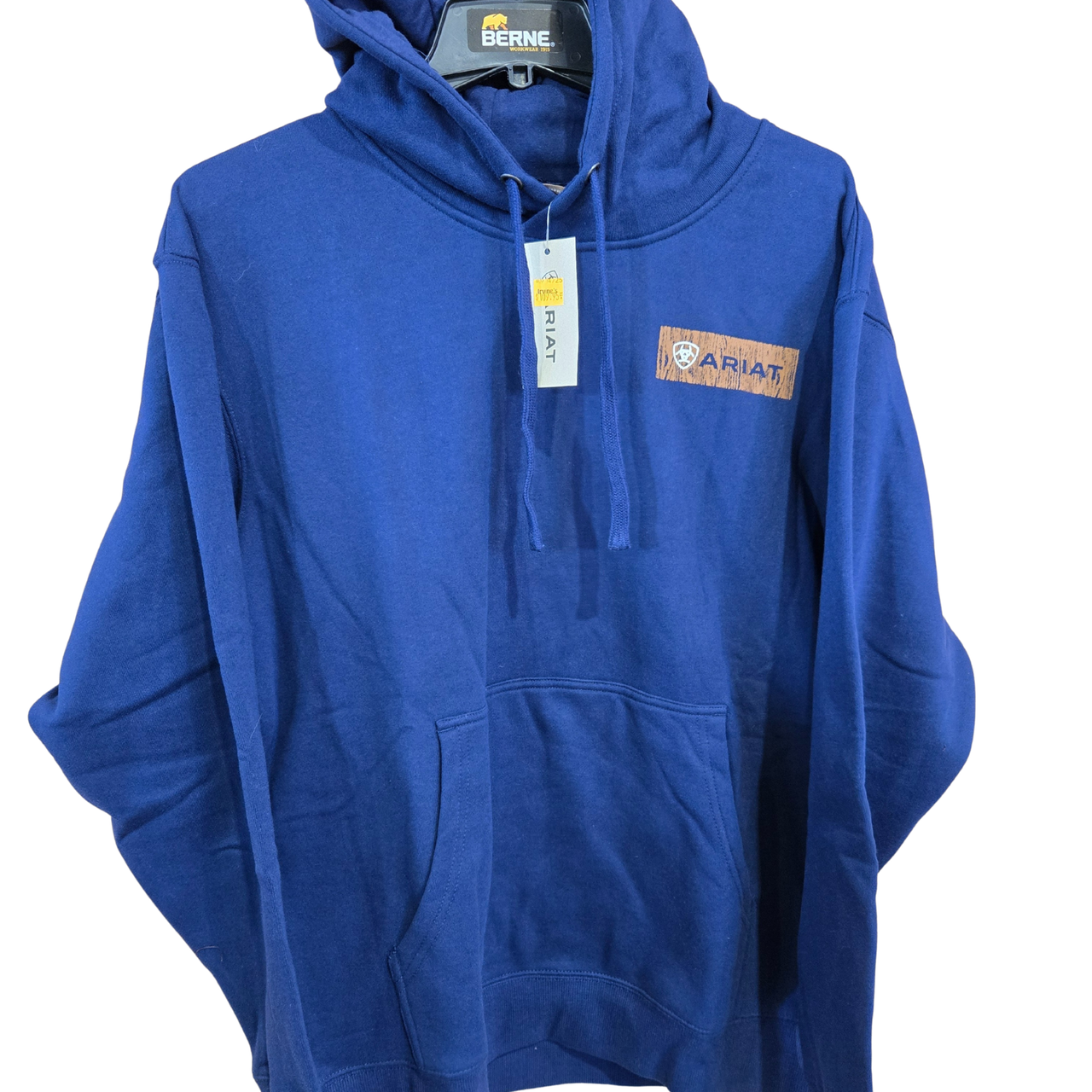 Ariat Men's Woodshop Stack Hoodie - Navy