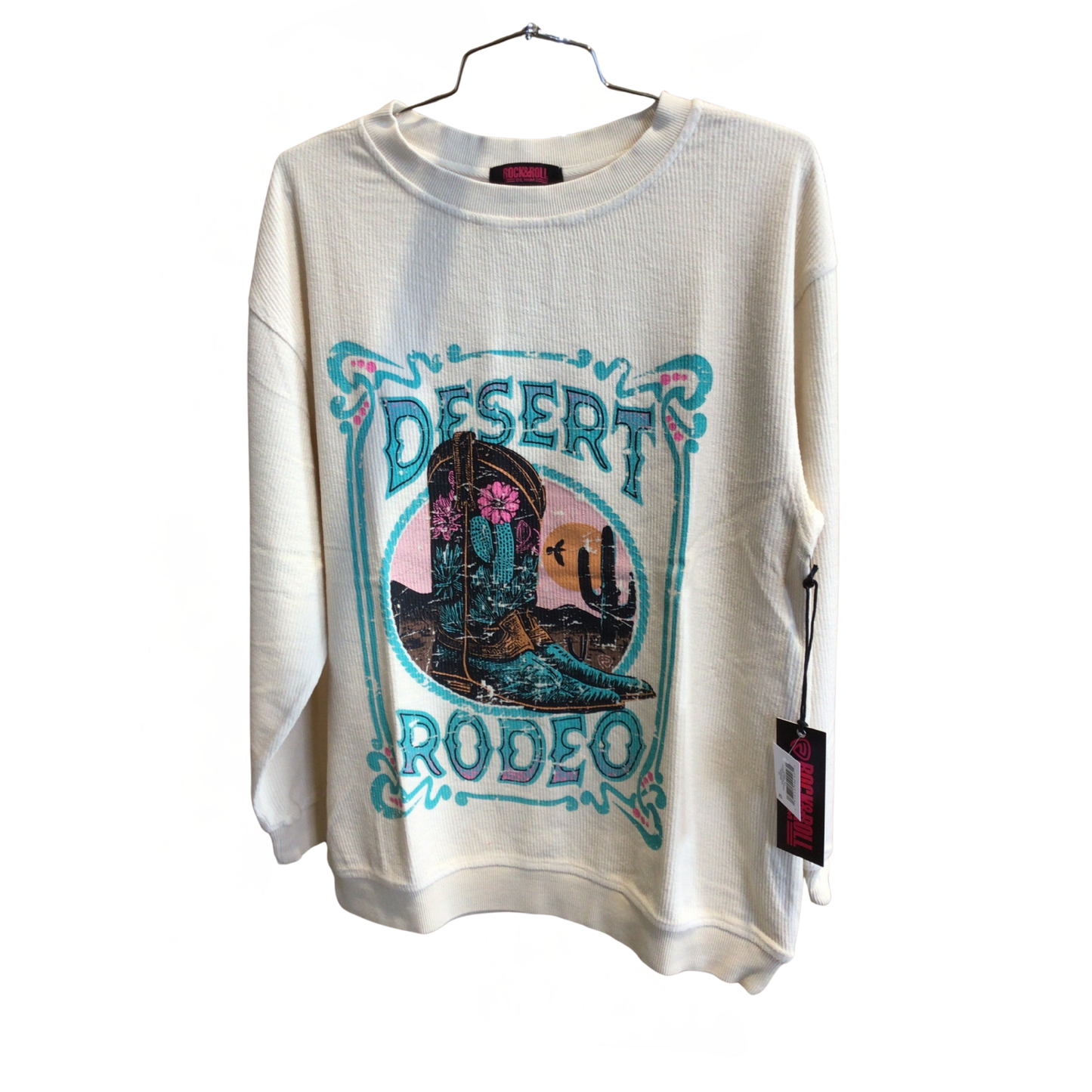 Rock & Roll Desert Rodeo Pullover - Eggshell