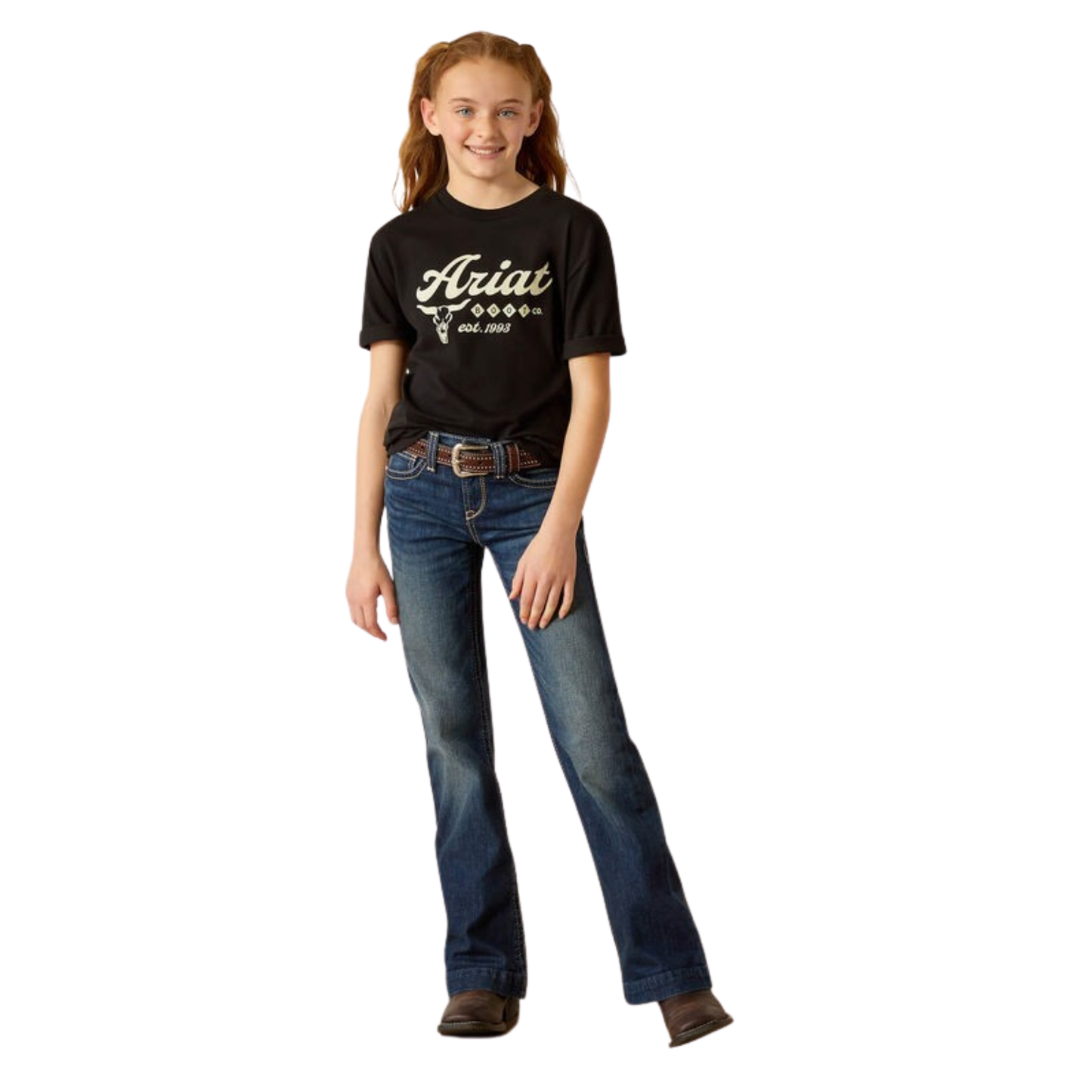 Ariat Girl's Established Boot Co T-Shirt - Black