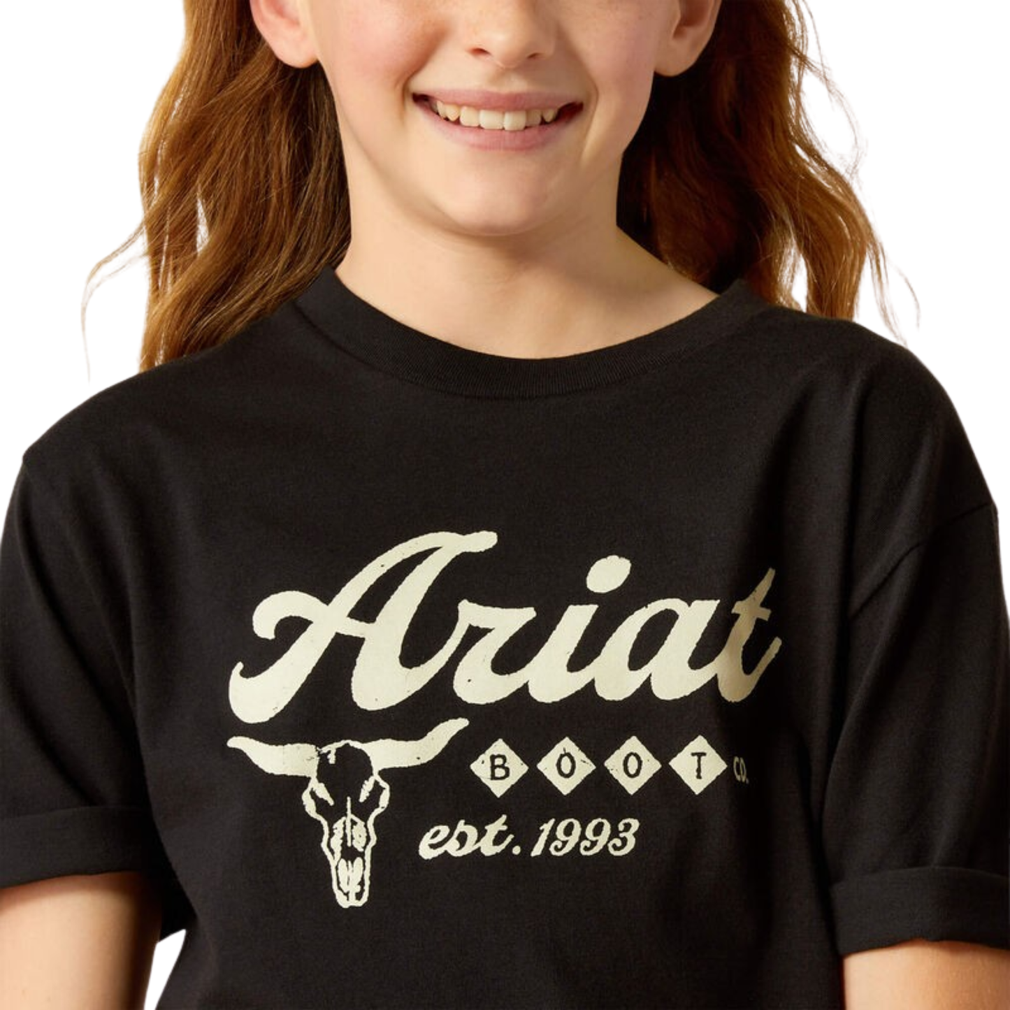 Ariat Girl's Established Boot Co T-Shirt - Black