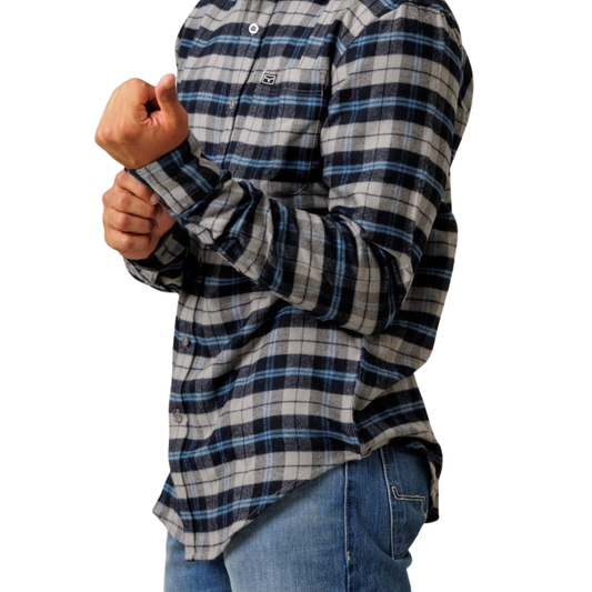 Kimes Men's Dodge Flannel Dress Shirt - Black