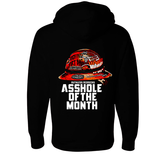 Ruthless Rednecks Asshole of the Month Expired Heavyweight Hoodie - Black