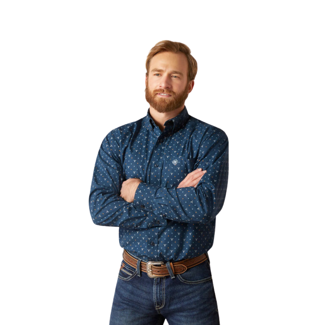 Ariat Men's Gavyn Fitted Shirt - Moonlit Ocean