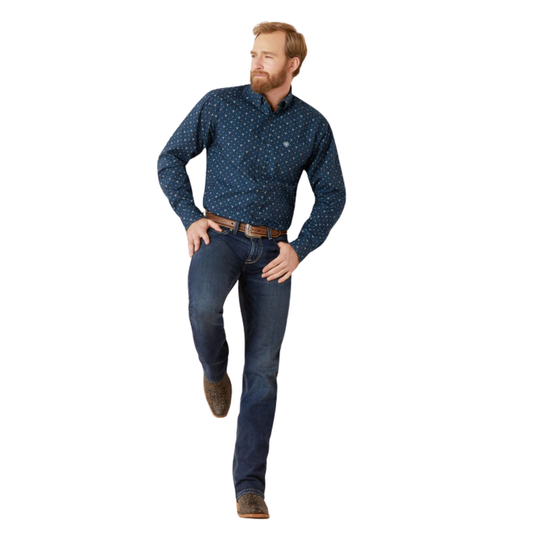 Ariat Men's Gavyn Fitted Shirt - Moonlit Ocean