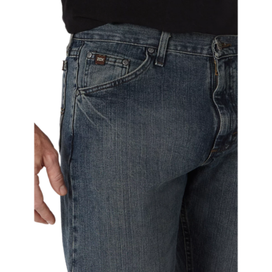 Wrangler Men's 20X No. 33 Relaxed Straight Leg Jeans - Vintage Midnight