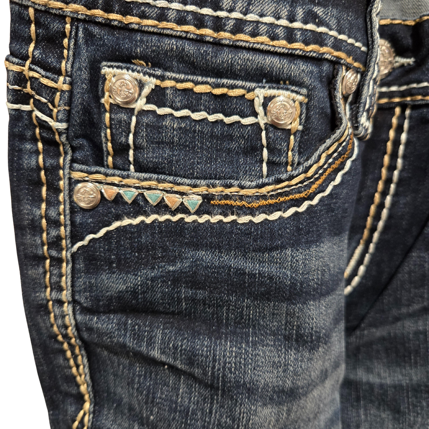 Grace in LA Women's Heavy Stitches Jeans