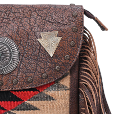 American Darling Hand Woven Saddle Blanket Crossbody Bag