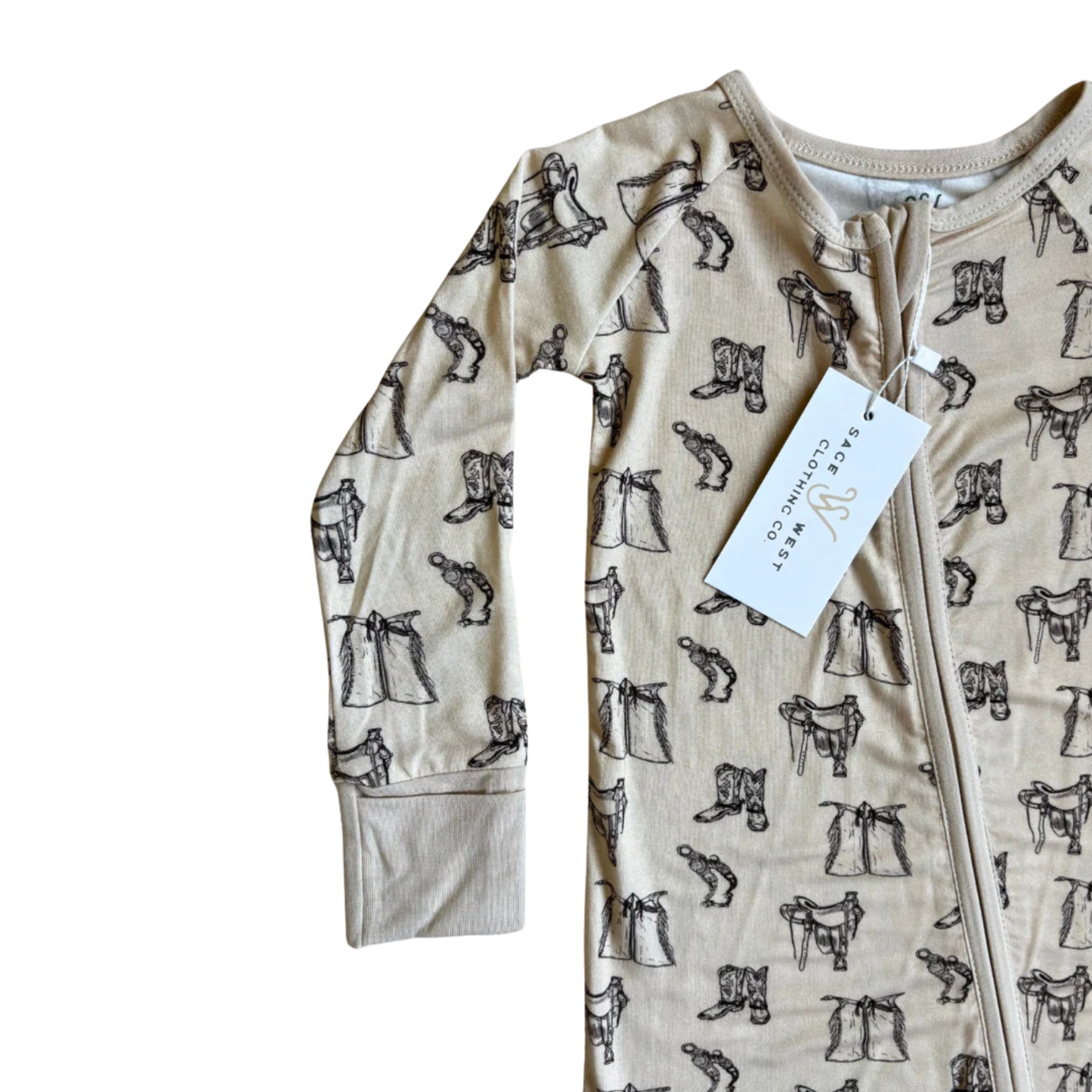 Sage West Infants Tack Room Sleepwear - Cream