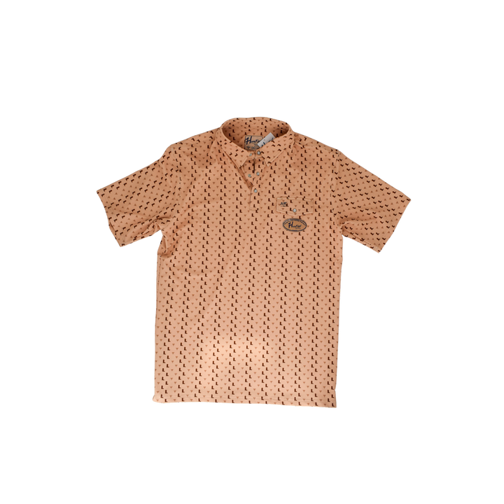 Horn Knot Short Sleeve Performance Polo Shirt