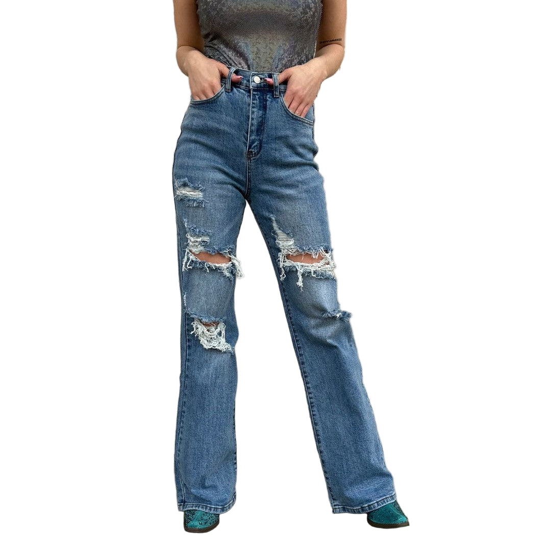 Sterling Kreek Women's Denim Extra Long Jeans - Medium Wash