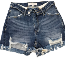 Risen Women's High Rise Folded Waist Shorts - Medium