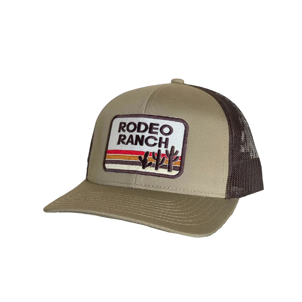 Rodeo Ranch Retro Cactus Hat - Khaki/Brown