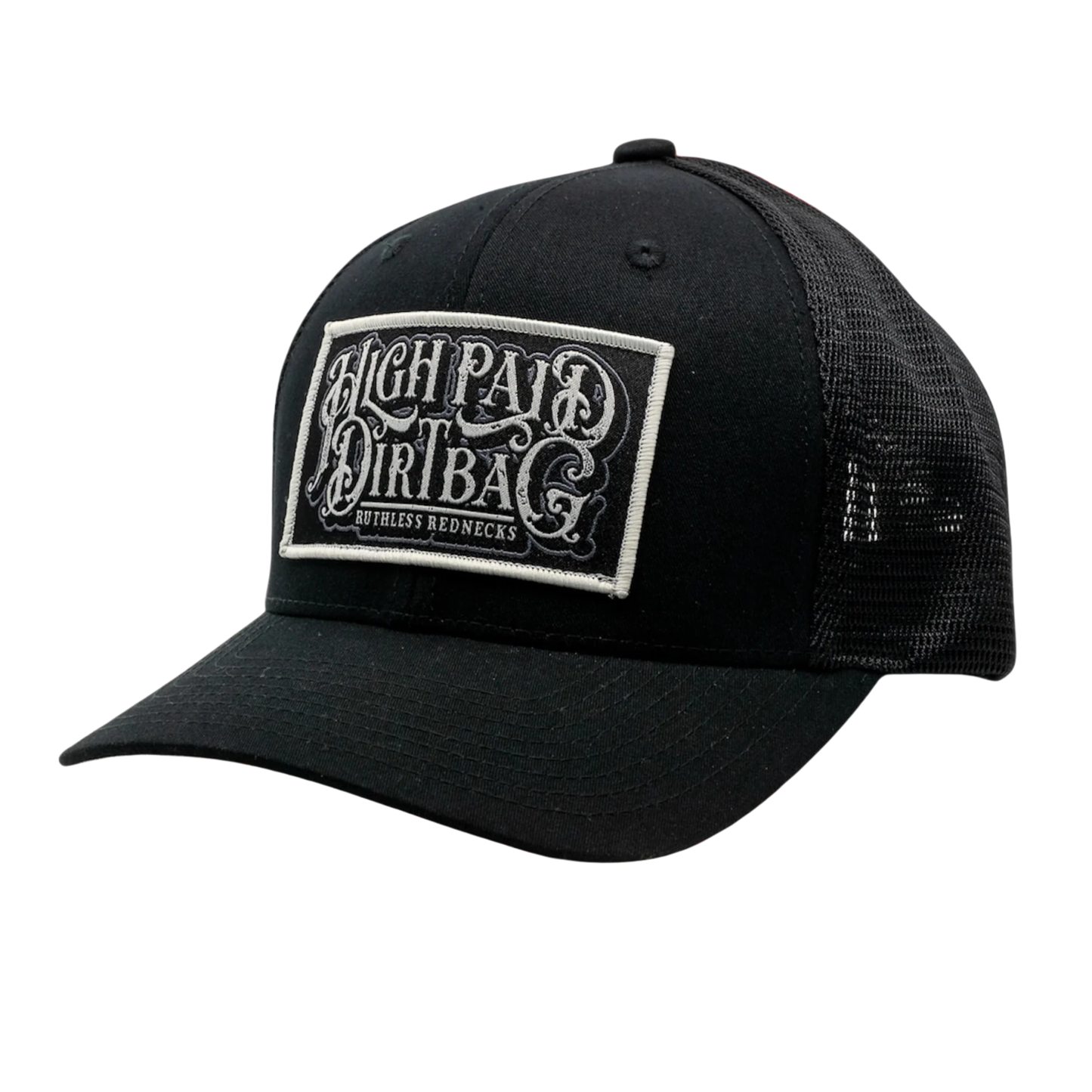 Ruthless Rednecks Gunsmoke Curved Brim Cap - Black