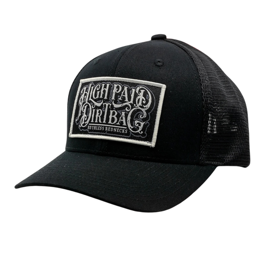 Ruthless Rednecks Gunsmoke Curved Brim Cap - Black