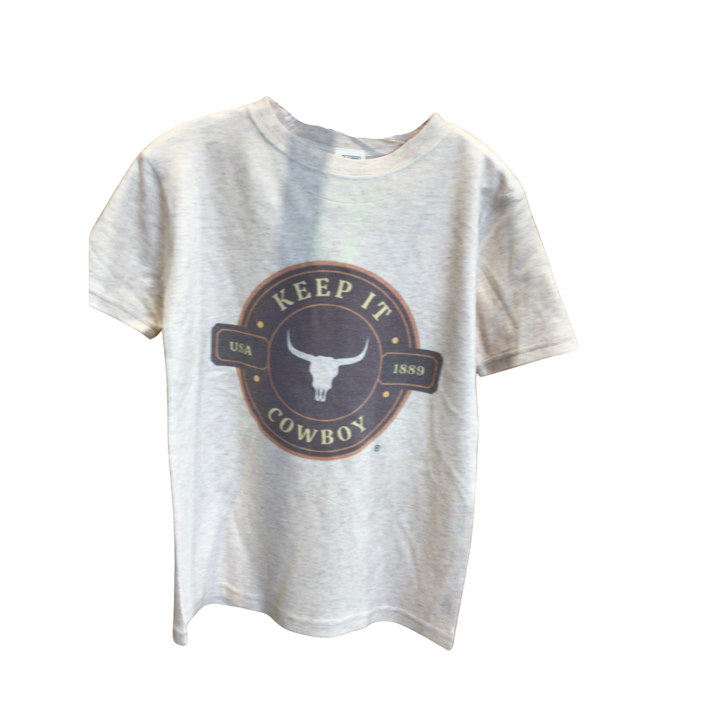 Ranch Raised Boy's  Short Sleeve  Keep It Cowboy Tee Shirt