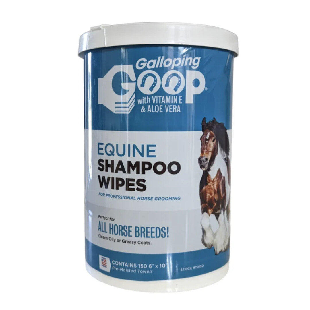 Galloping Goop Rinse Free Shampoo Wipes-150/pack