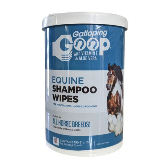 Galloping Goop Rinse Free Shampoo Wipes-150/pack