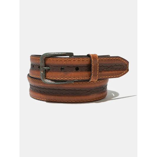 Vintage Bison Big timber Men's Belt-Honey