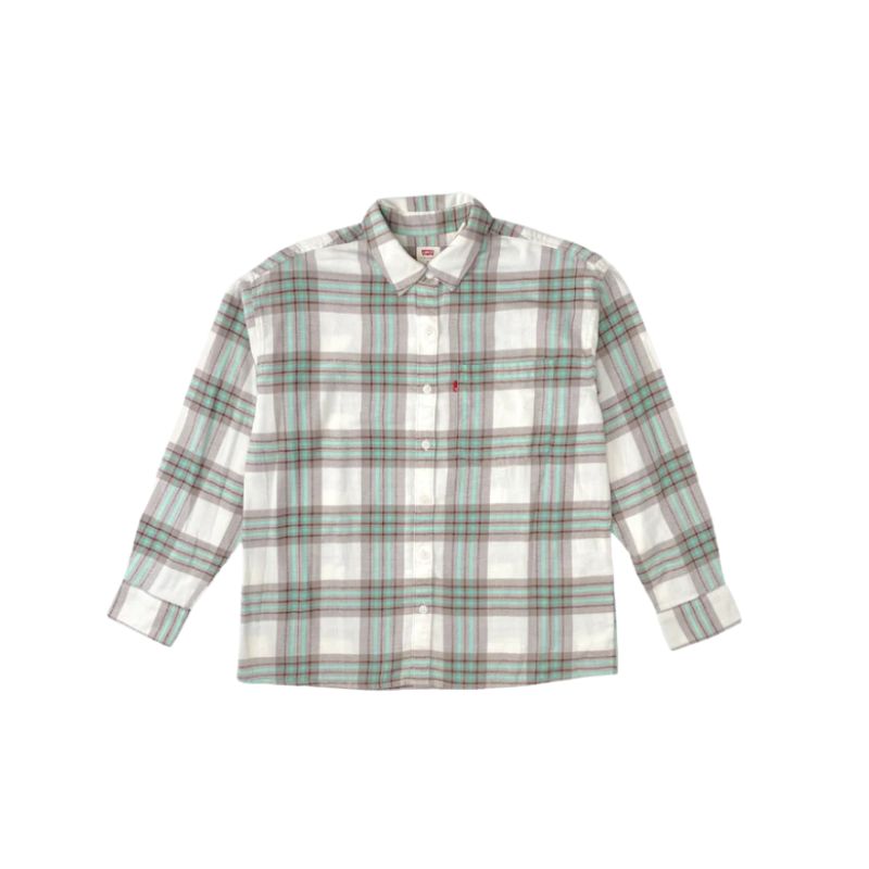 Levi Women's Davy Flannel Shirt Vera Plaid - Tofu Plaid