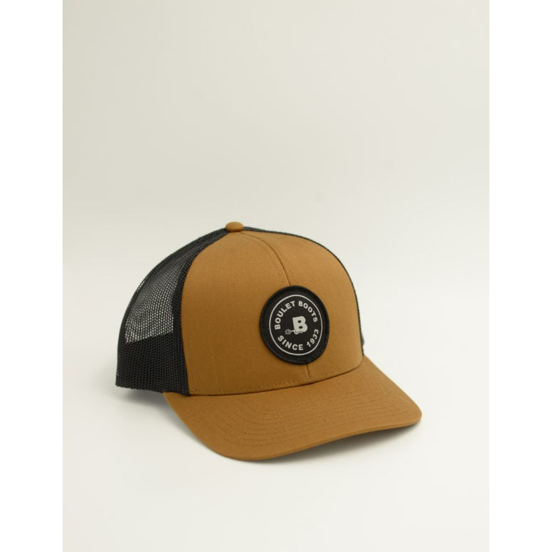Boulet Mesh Snapback Cap - Caramel/Black