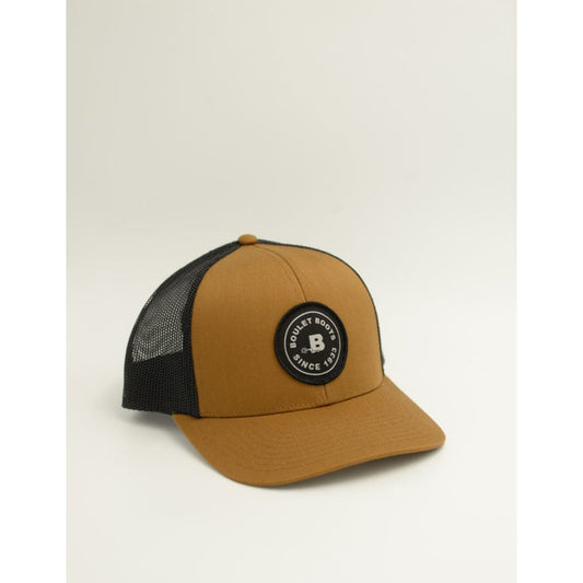 Boulet Mesh Snapback Cap - Caramel/Black