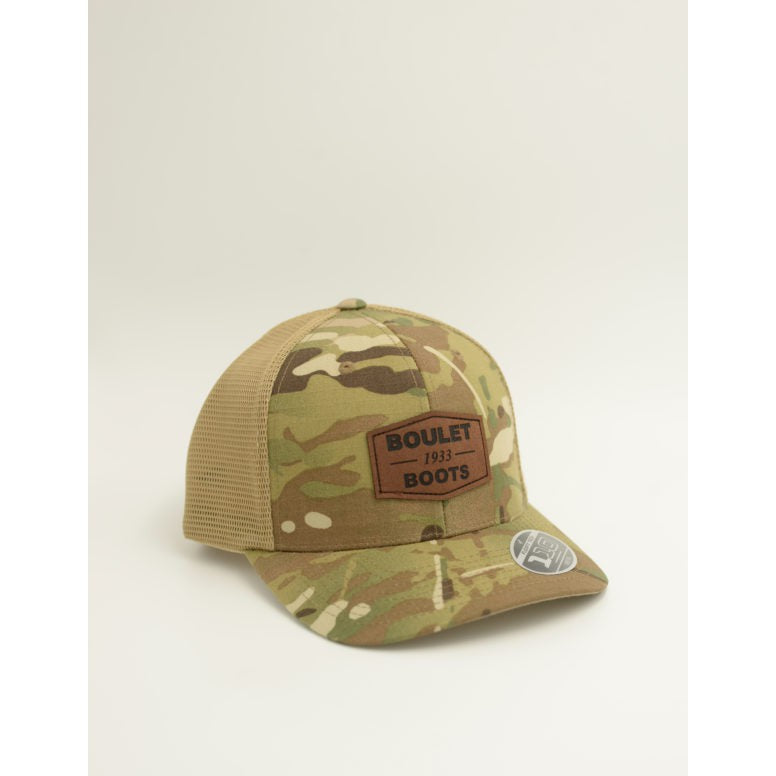 Boulet Mesh Snapback Cap - Mossy Oak/Black