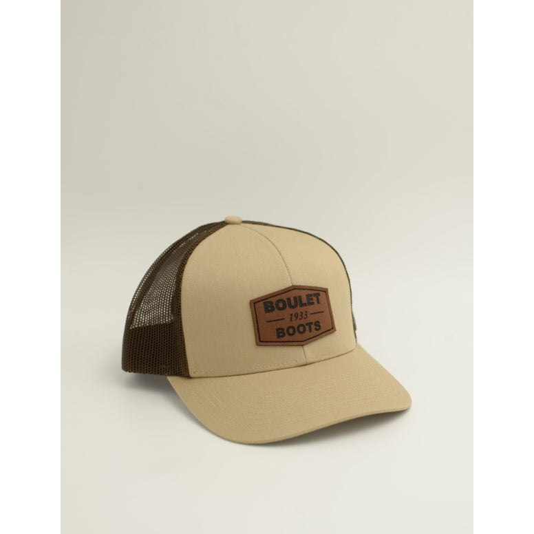 Boulet Mesh Snapback Cap - Khaki/Brown