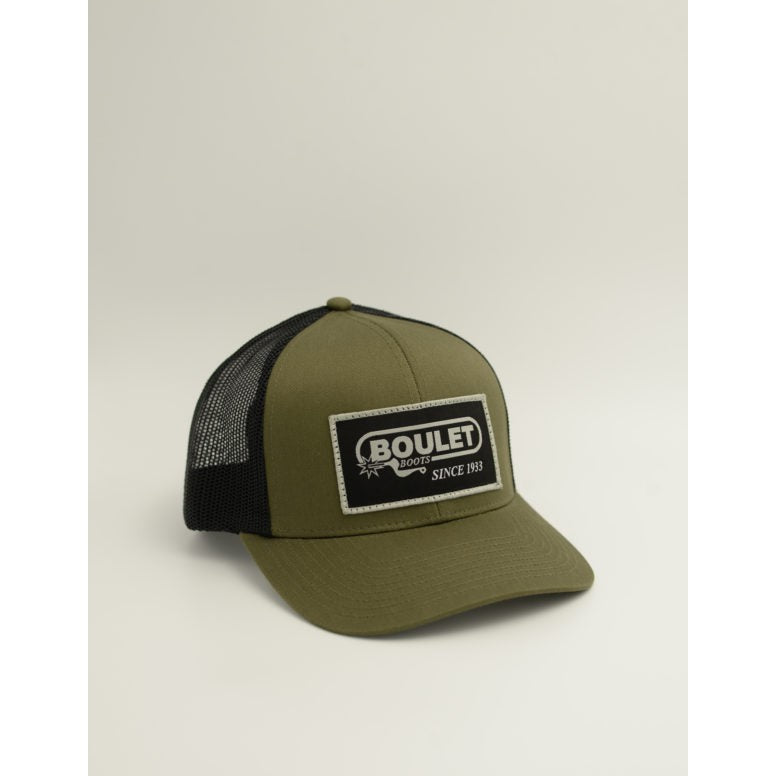 Boulet Mesh Snapback Cap - Loden/Black