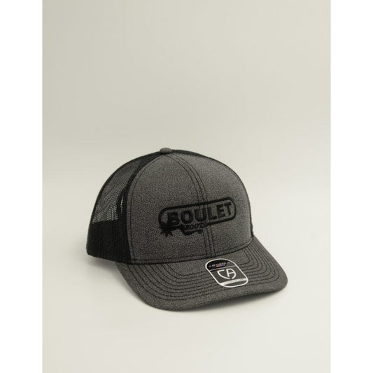 Boulet Mesh Snapback Cap - Black/Black