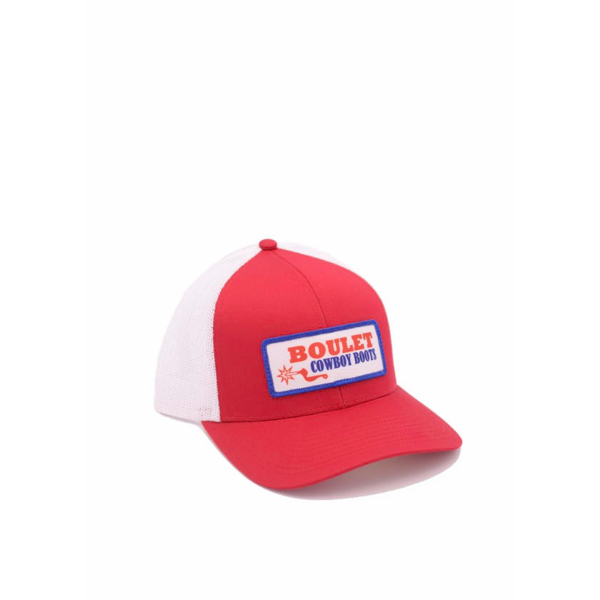 Boulet Trucker Ball Cap-Red