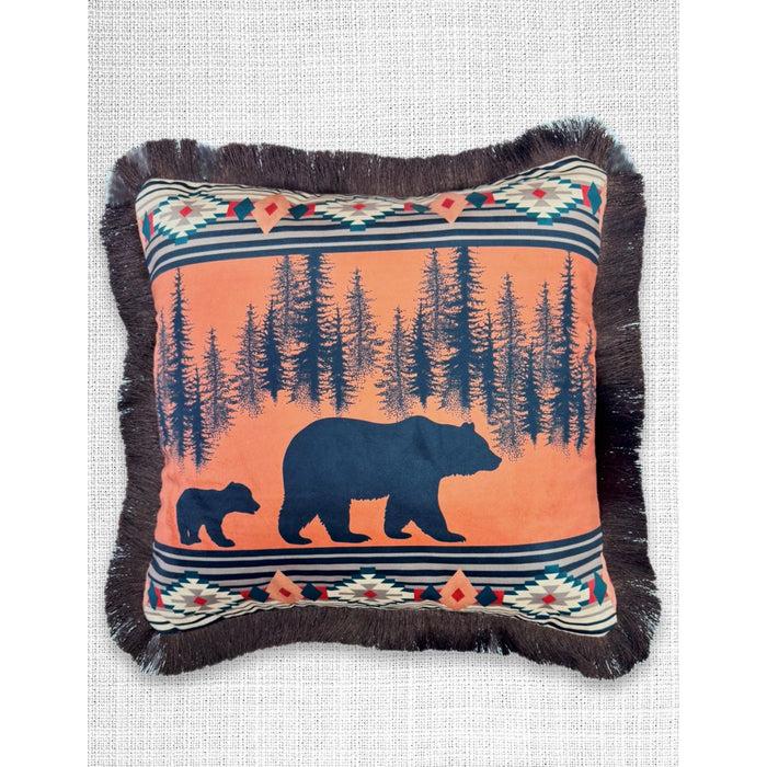 El Paso Velveteen Fringed Pillow Cover- - Irvine Tack &amp; Western Wear