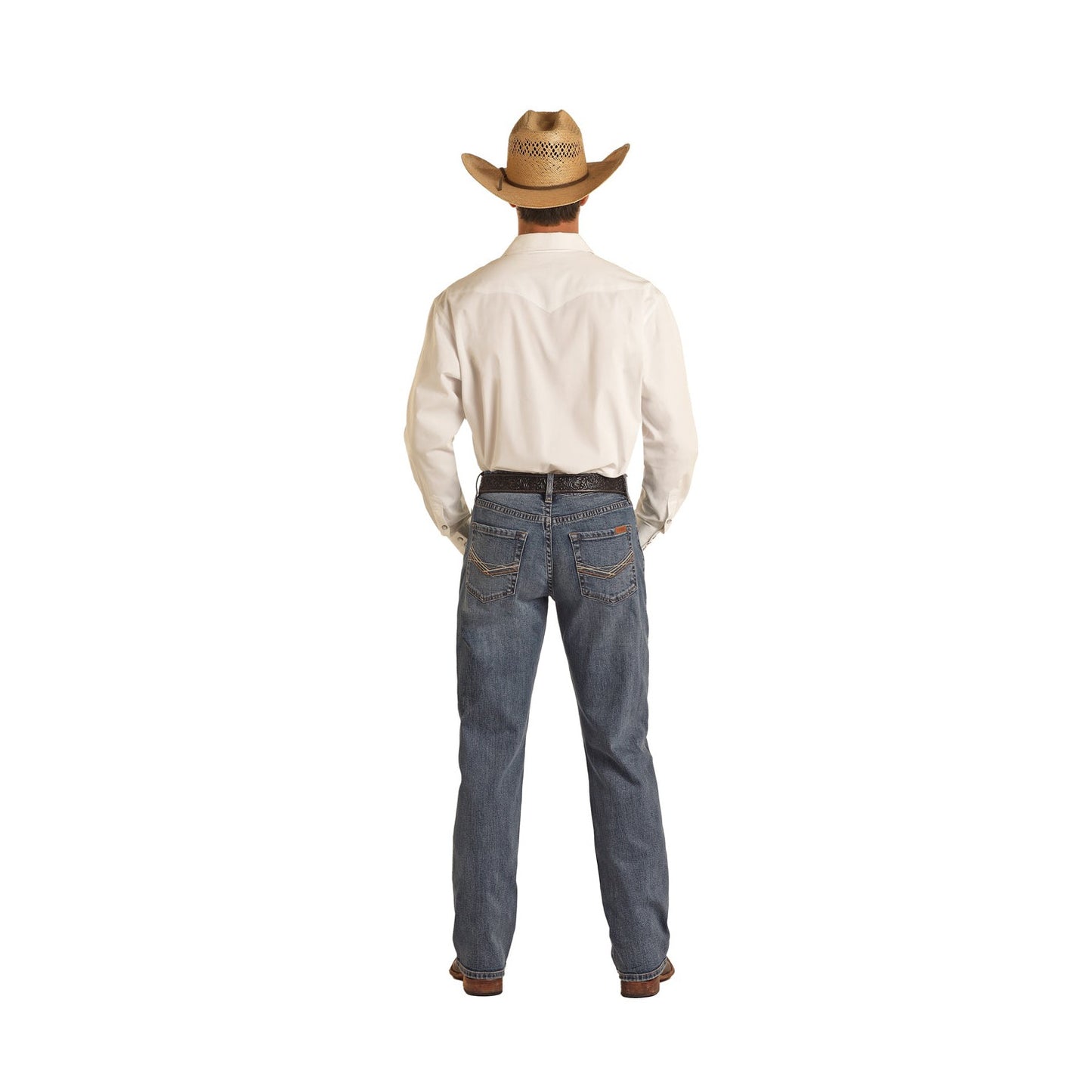 Rock & Roll Men's Vintage '46 Relaxed Stackable Bootcut Jeans - Medium Vintage