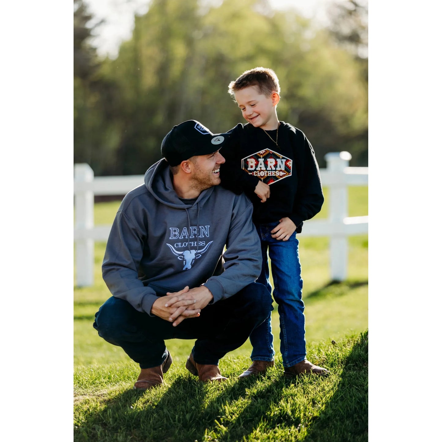 Barn Clothes Better In Colour Long Sleeve Hoodie- Grey