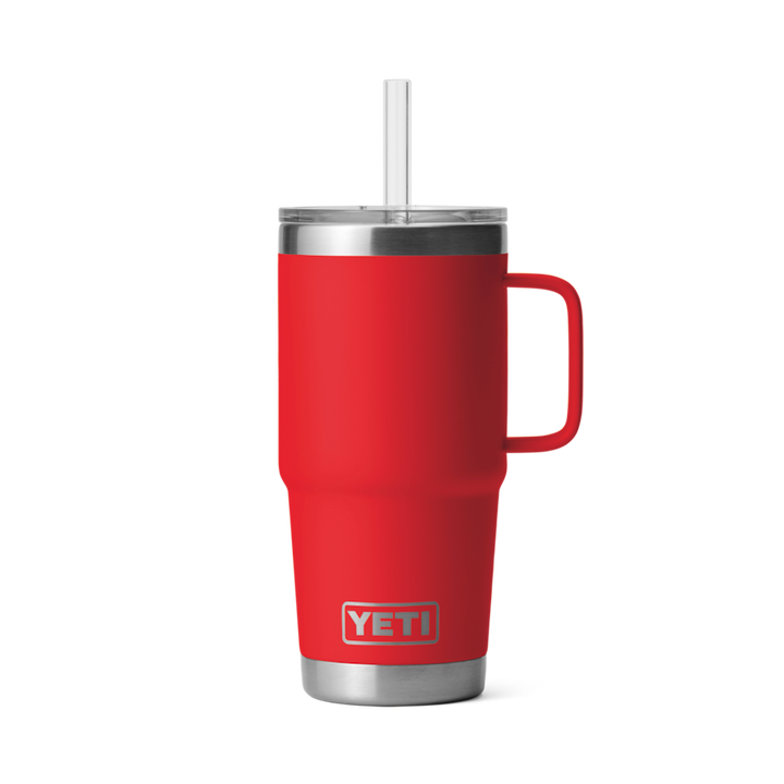 Yeti Rambler 739ml Straw Mug w/Straw Lid - Rescue Red