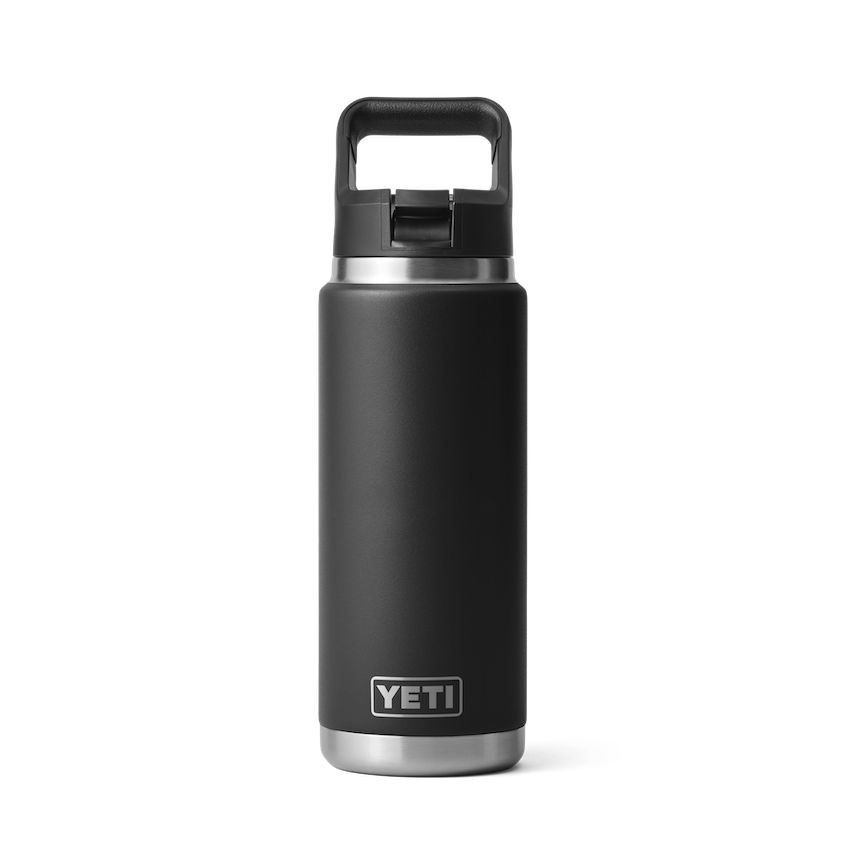 Yeti Rambler 769ml Water Bottle w/Straw Cap - Black