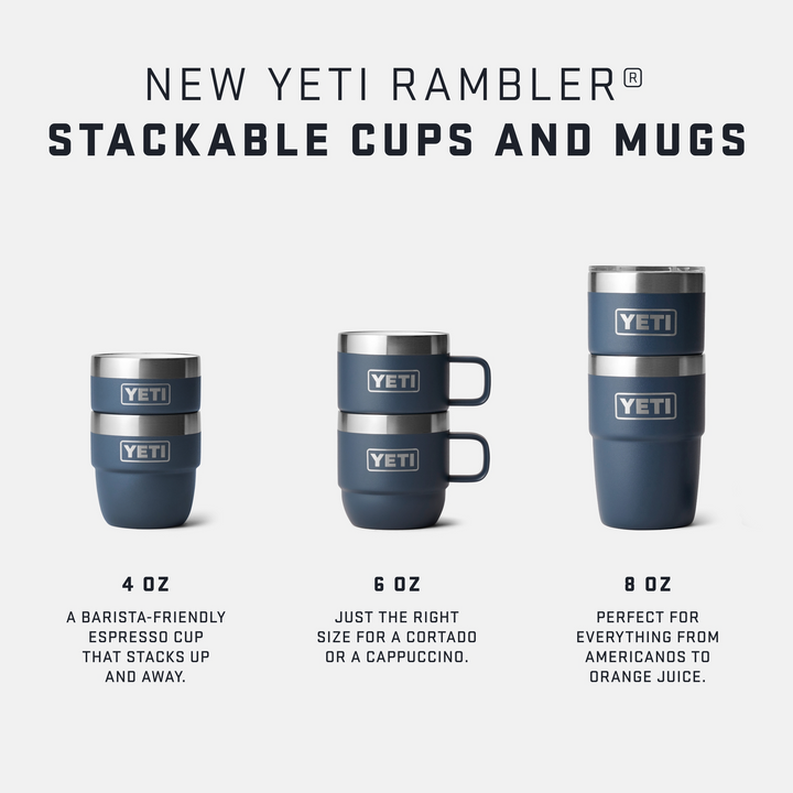 Yeti Rambler 177ml Stackable Mugs - Black