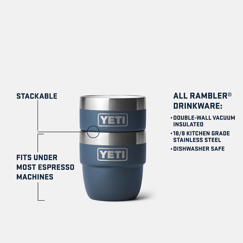 Yeti Rambler 118ml Stackable Cups - Black
