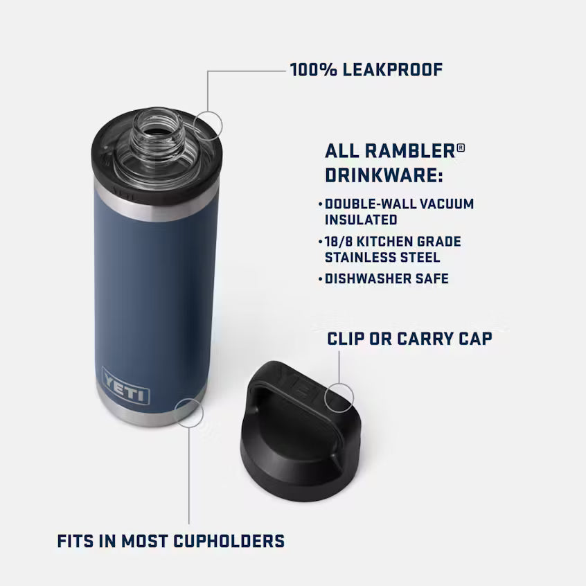Yeti Rambler 532ml Bottle with Chug Cap - Moon Dust